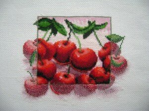 схема вышивки вишня