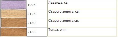 карта цветов мулине Гамма карта цветов мулине Гамма