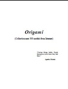 Книги и журналы по оригами Книги и журналы по оригами