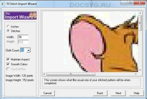 PCStitch - создание схем вышивки