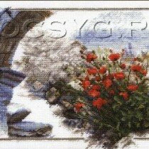 схема вышиви Старый город