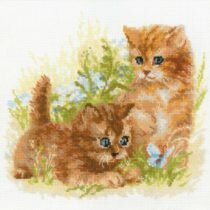 Схема вышивки Рыжие котята
