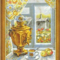 Схема вышивки Самовар