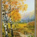 Схема вышивки Березовая роща